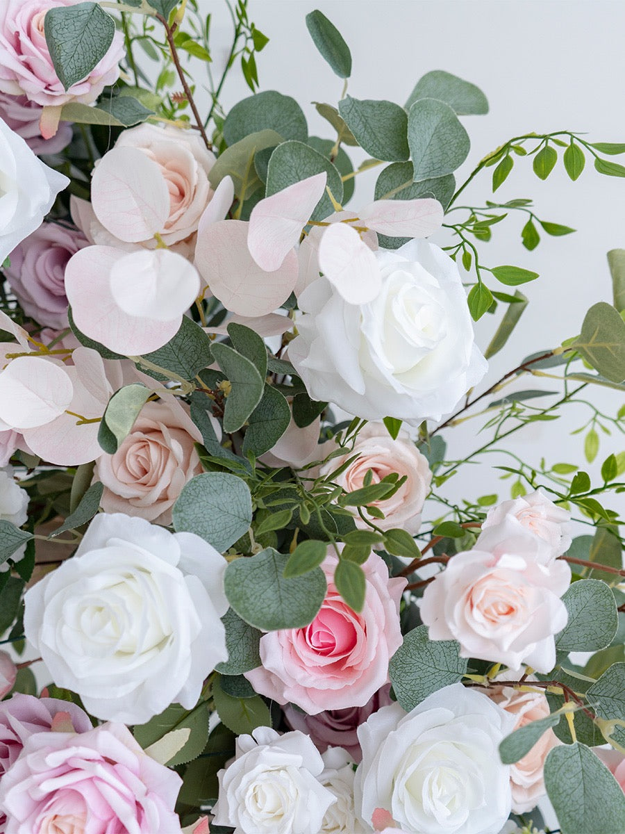 Roseytime Wedding Flower Pillars Arch with Frame #RTP017