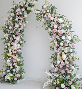 Roseytime Wedding Flower Pillars Arch with Frame #RTP017