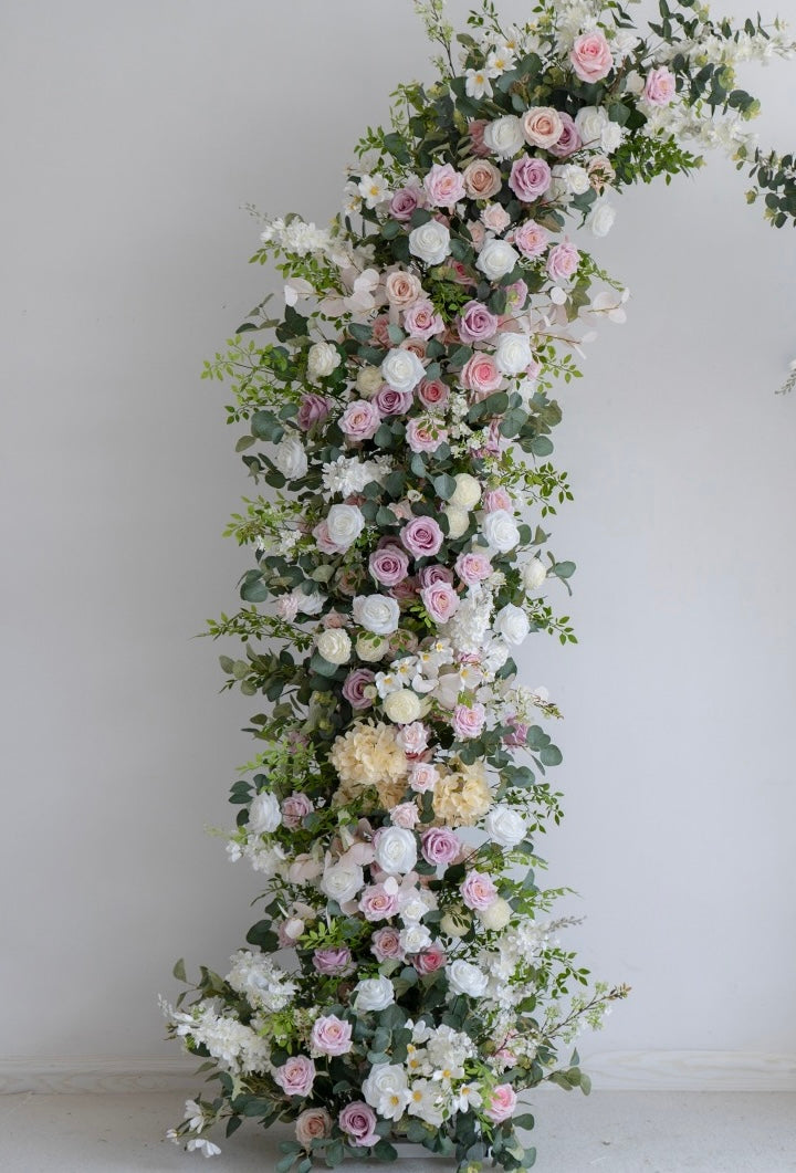 Roseytime Wedding Flower Pillars Arch with Frame #RTP017