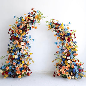 Roseytime Vintage Flower Pillars Arch with Frame #RTP016