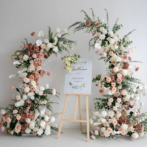 Roseytime Flower Pillars Arch with Frame #RTP015