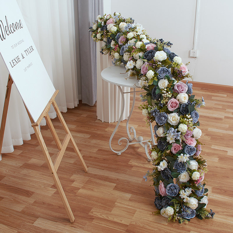 Roseytime Flower Rows Table Flower Runner