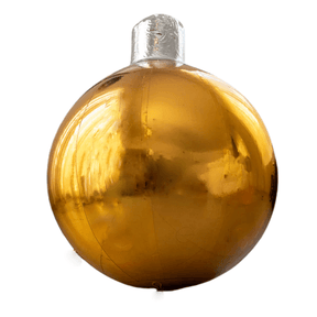 Roseytime Christmas Gold Big Shiny Inflatable Ornament Balls Reusable Giant Balloon Set