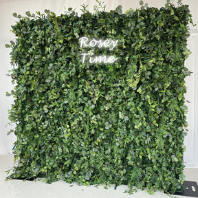 Roseytime 3D Greenery Wall Roll Up Fabric Back #RTW203