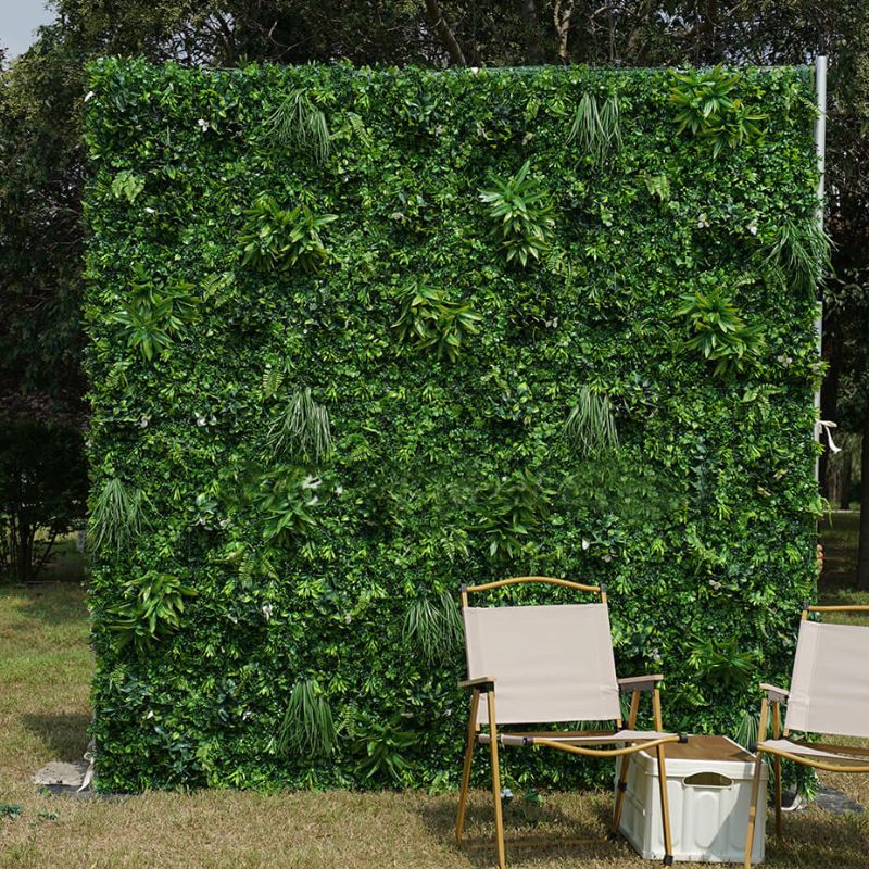  roseytime Artificial Grass Wall Backdrop Decor Rolling Up Hanging for wedding Event Party