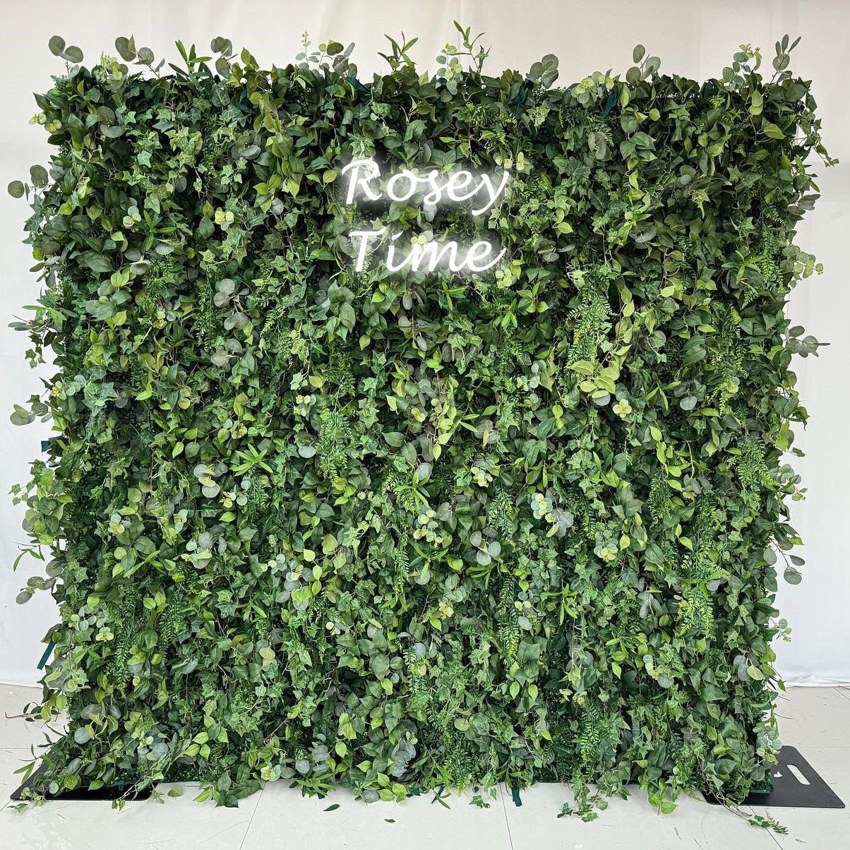 Roseytime 3D Greenery Wall Roll Up Fabric Back #RTW203