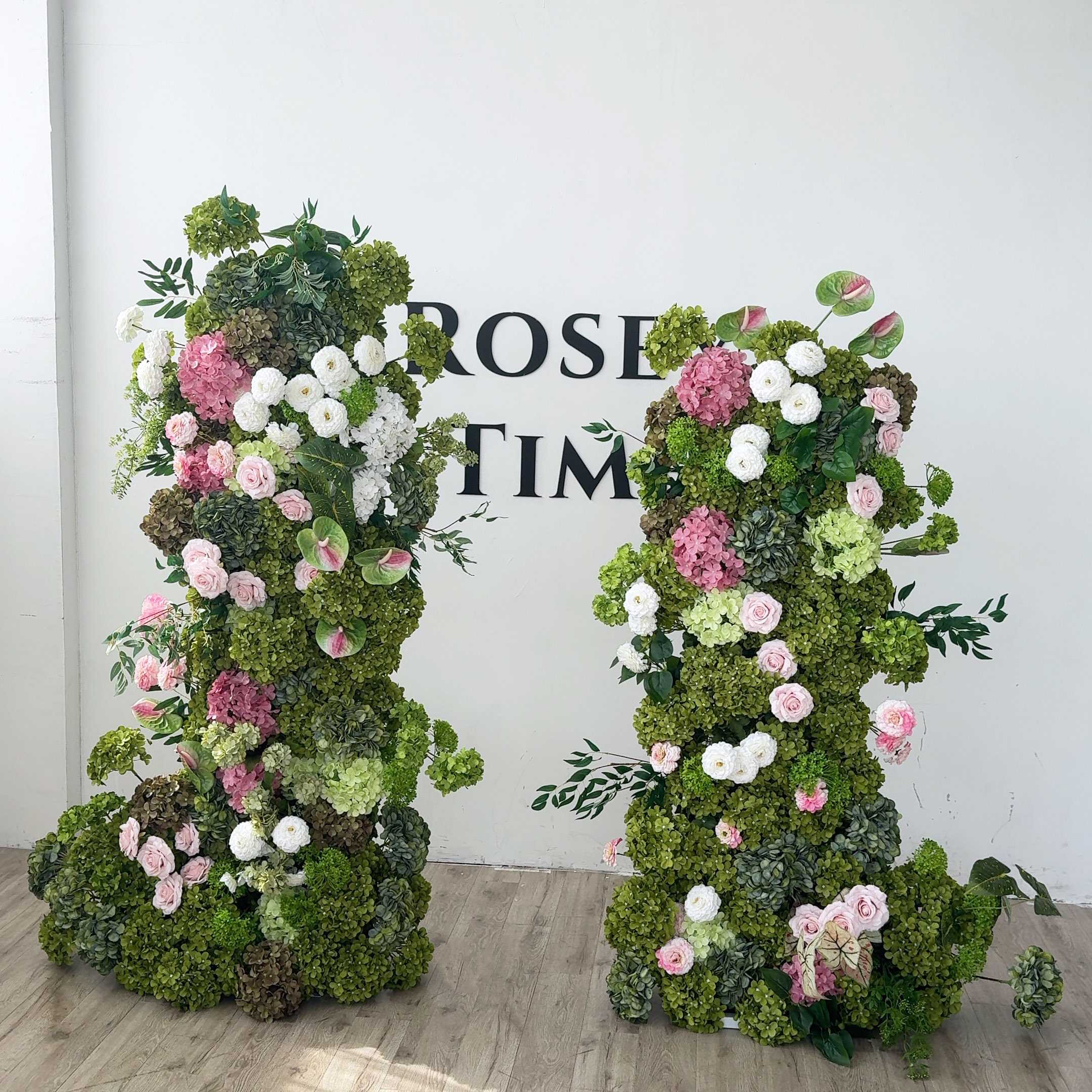 Roseytime 2026 Meadow Bloom Flower Pillars Arch with Frame #RTP121