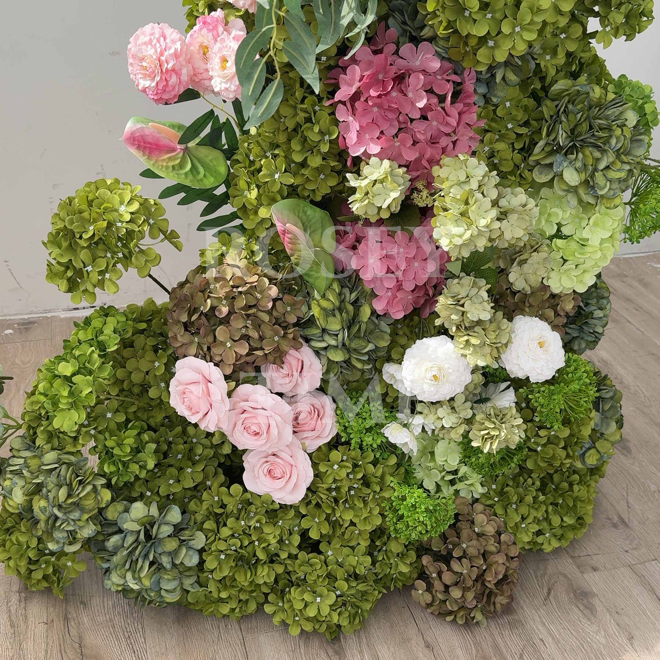 Roseytime 2026 Meadow Bloom Flower Pillars Arch with Frame #RTP121