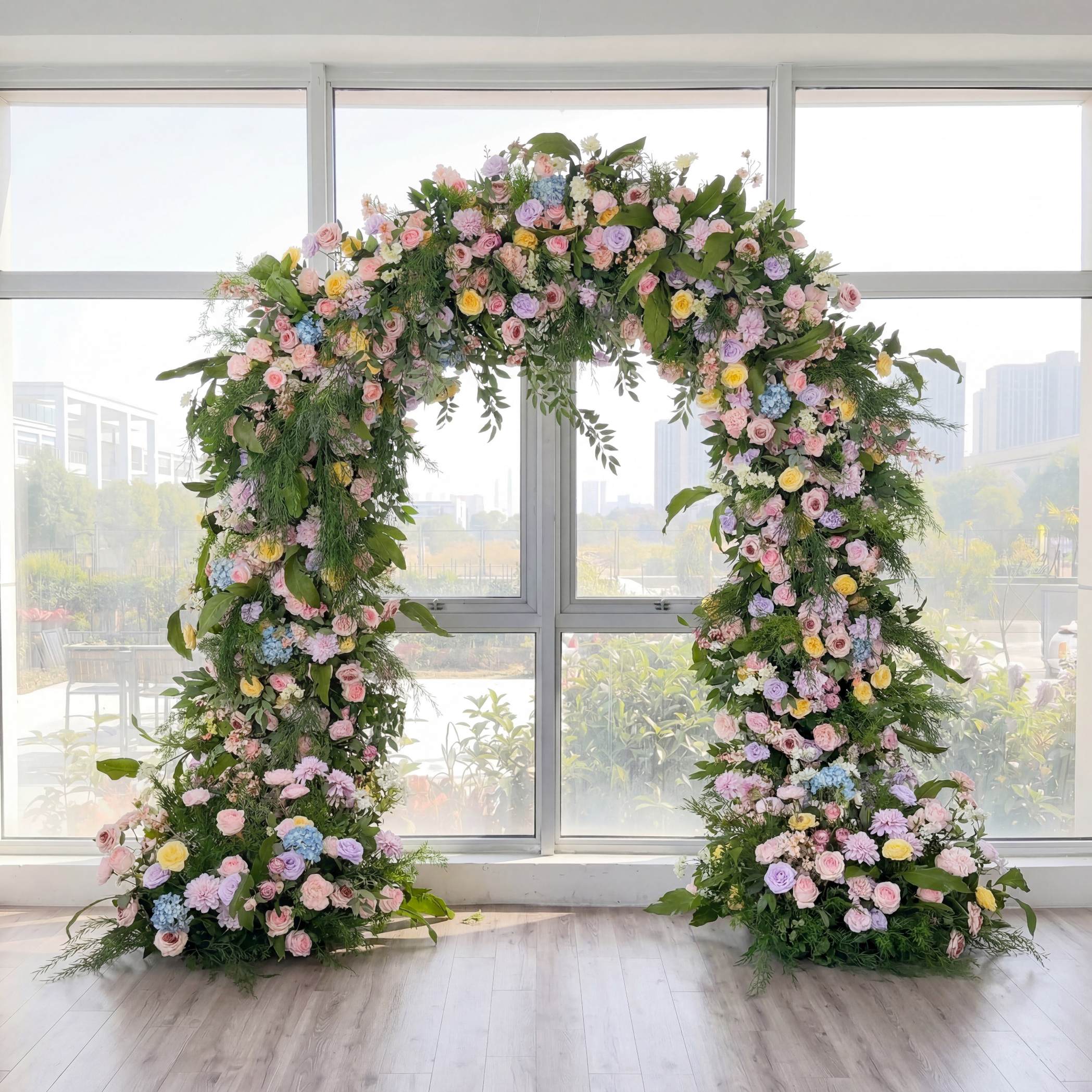 RoseyTime Reverie Flower Round Arch With Frame #RTA076
