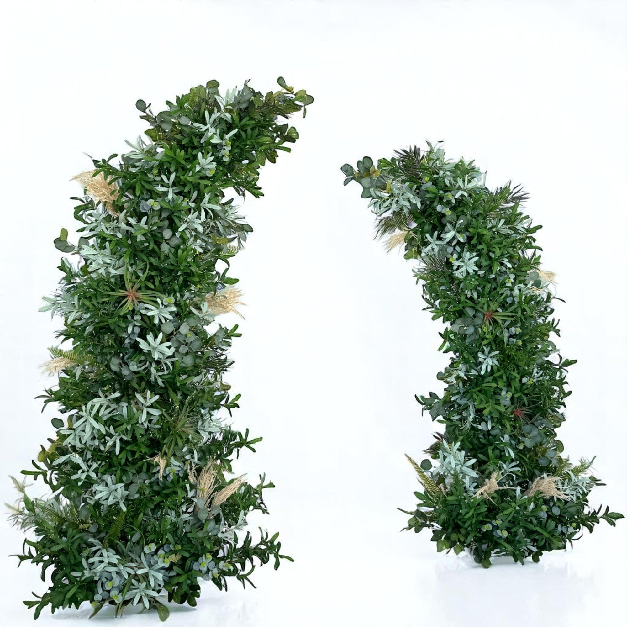 Roseytime Greenery Pillars Arch with Frame #RTP063