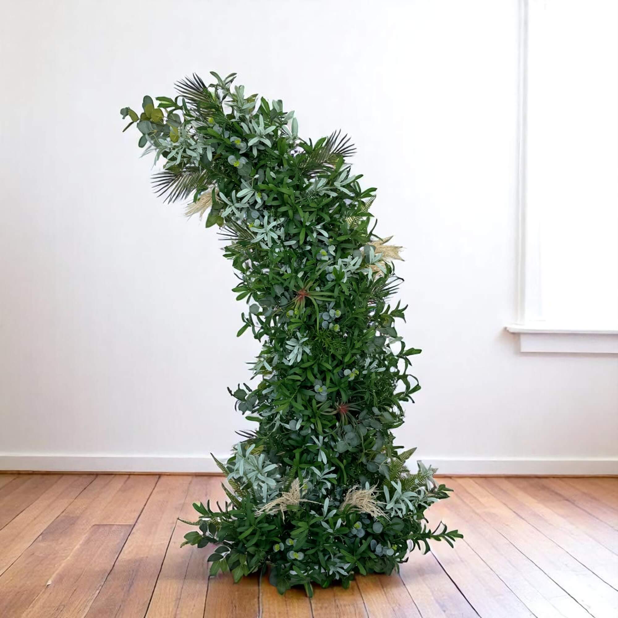 Roseytime Greenery Pillars Arch with Frame #RTP063