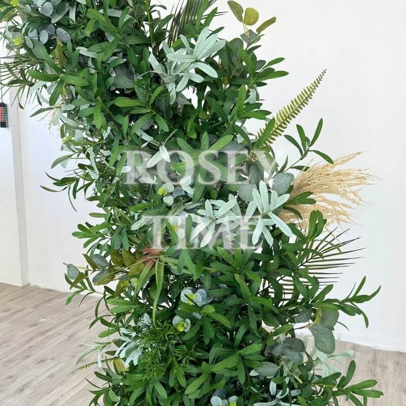 Roseytime Greenery Pillars Arch with Frame #RTP063