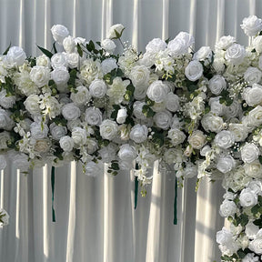 Roseytime Wedding Square Flower Arch 8x8ft White&Green Backdrop #RTA025