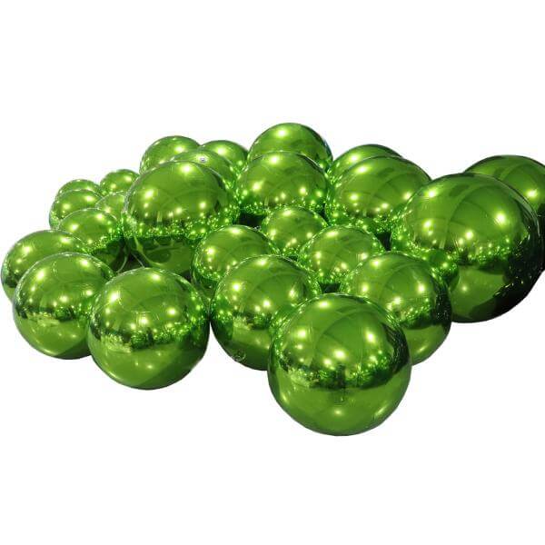 Roseytime Green Big Shiny Inflatable Ball Reusable Giant Balloon Set