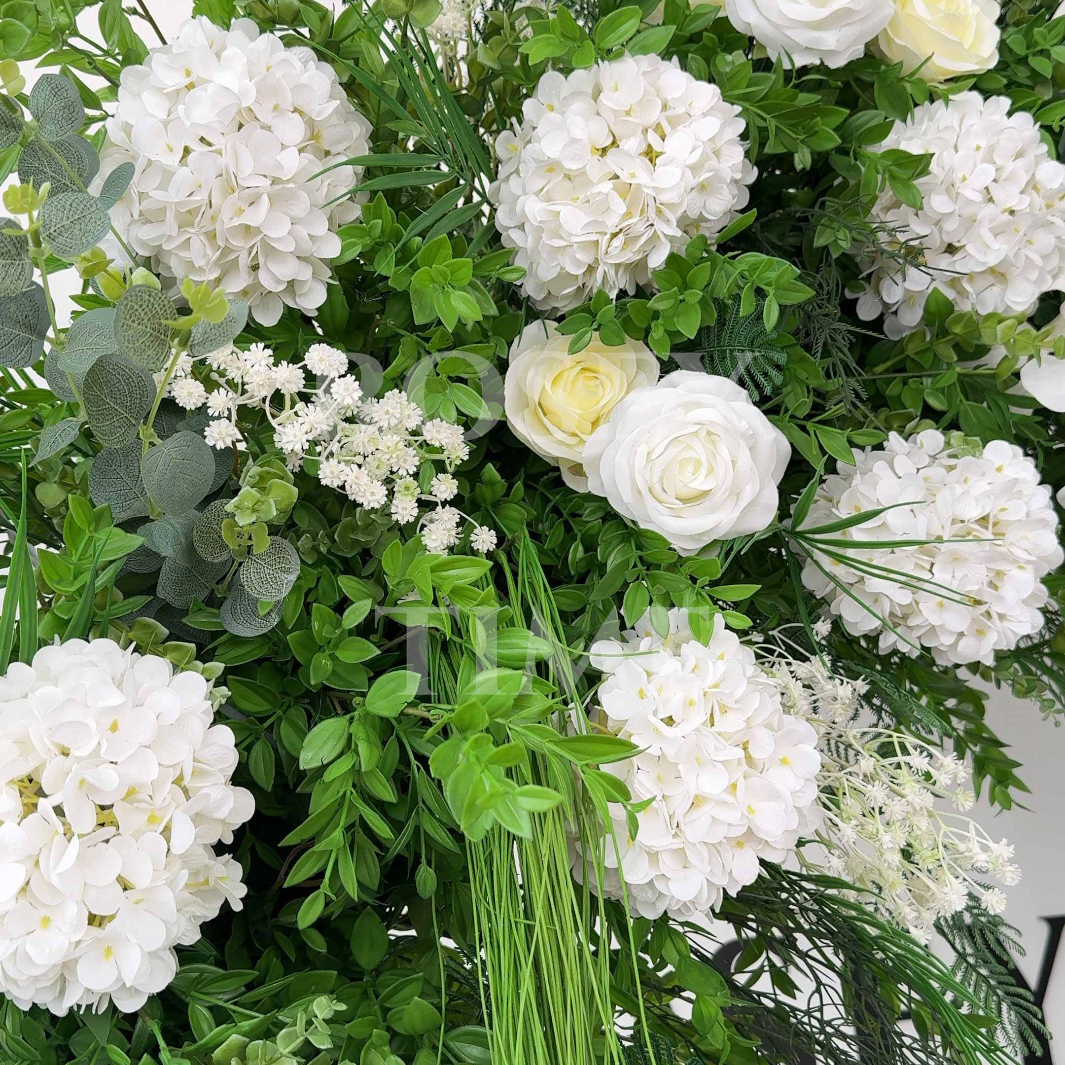 RoseyTime 2026 Evergreen Grace Flower Arch n-shape Round Arch #RTA377