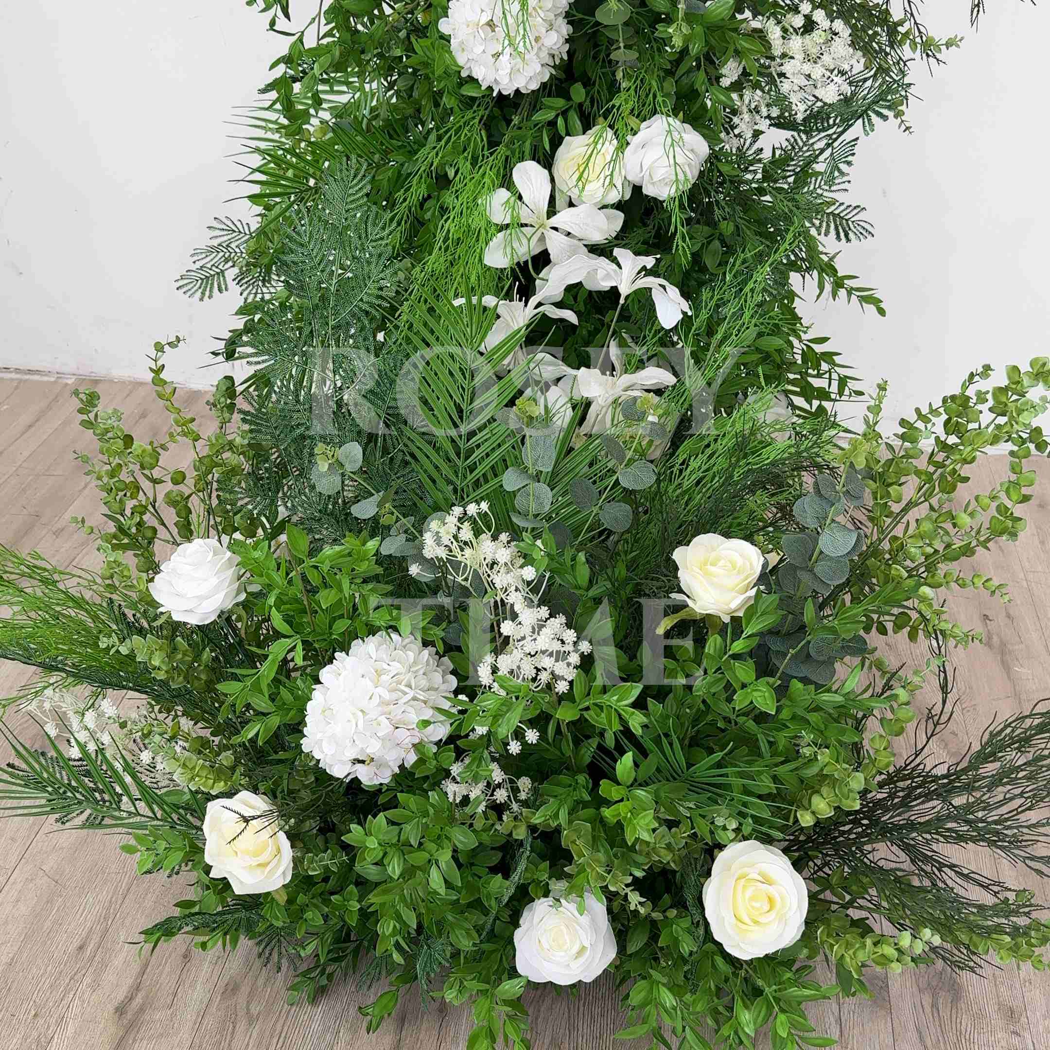 RoseyTime 2026 Evergreen Grace Flower Arch n-shape Round Arch #RTA377