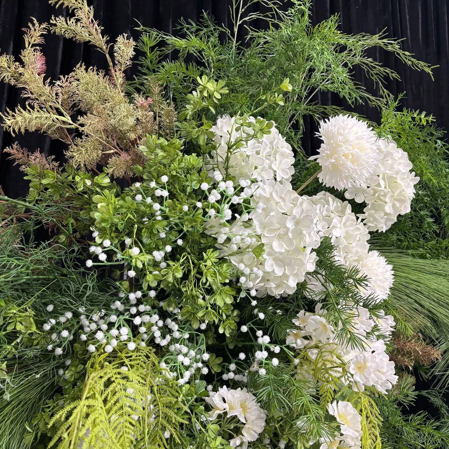 Roseytime Greenery Flower Pillars Arch with Frame #RTP131