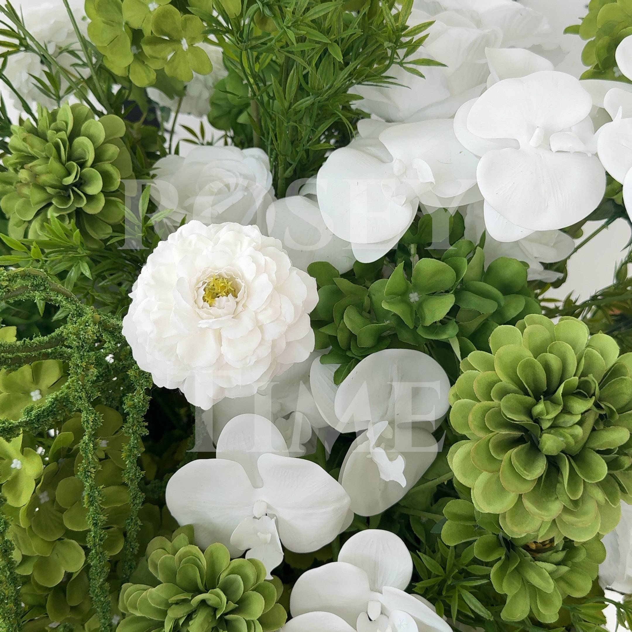 Roseytime Liora Verde Floor Flower Wedding Aisle Arrangement #RTF014