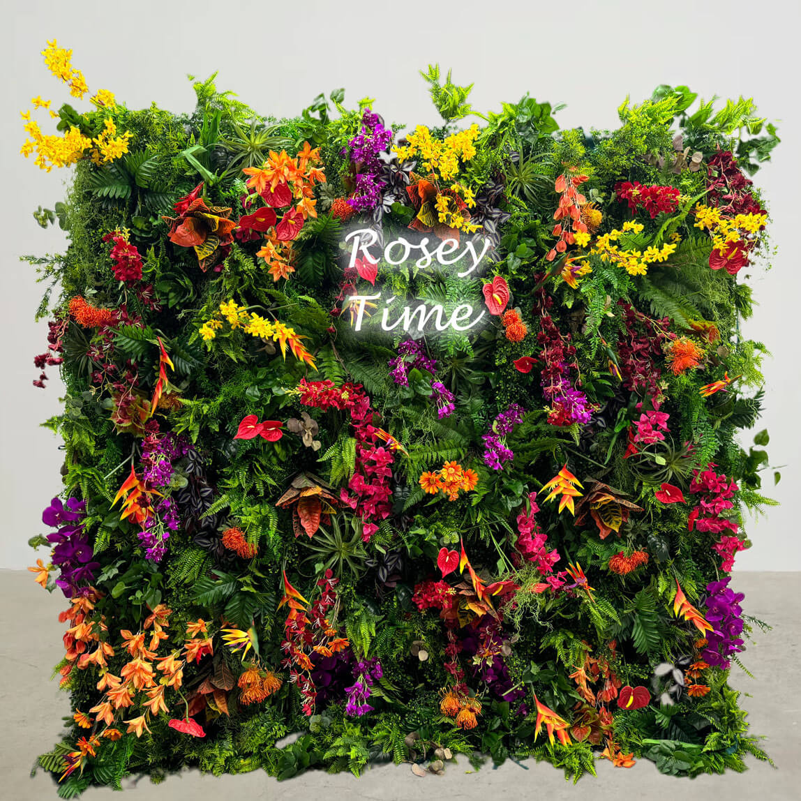 💥BF-Sale: 5D Wild Flower Greenery Wall Roll Up Fabric Back #RTW204