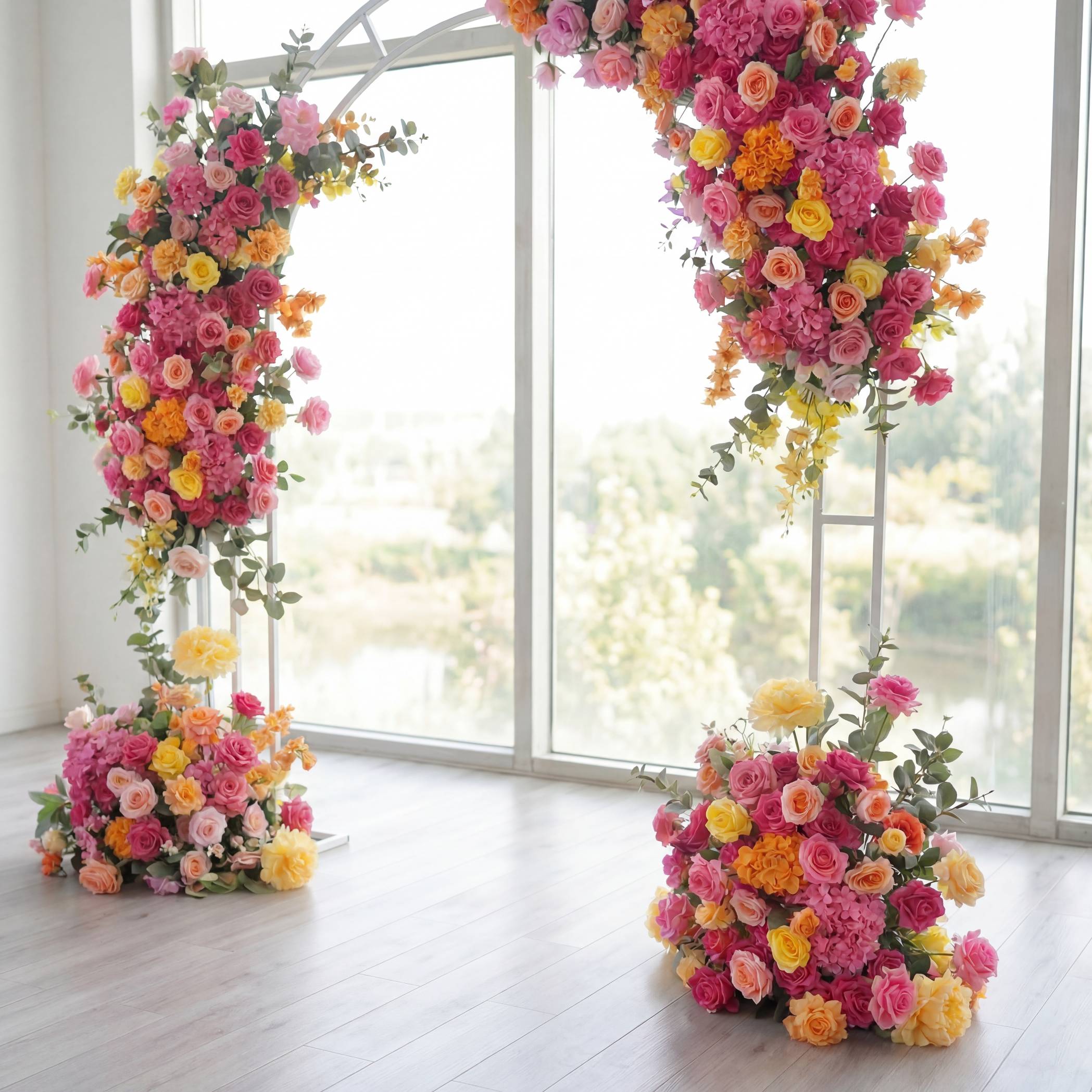 Roseytime Hot Pink Flower Set Flower Arch Arrangement #RTA464