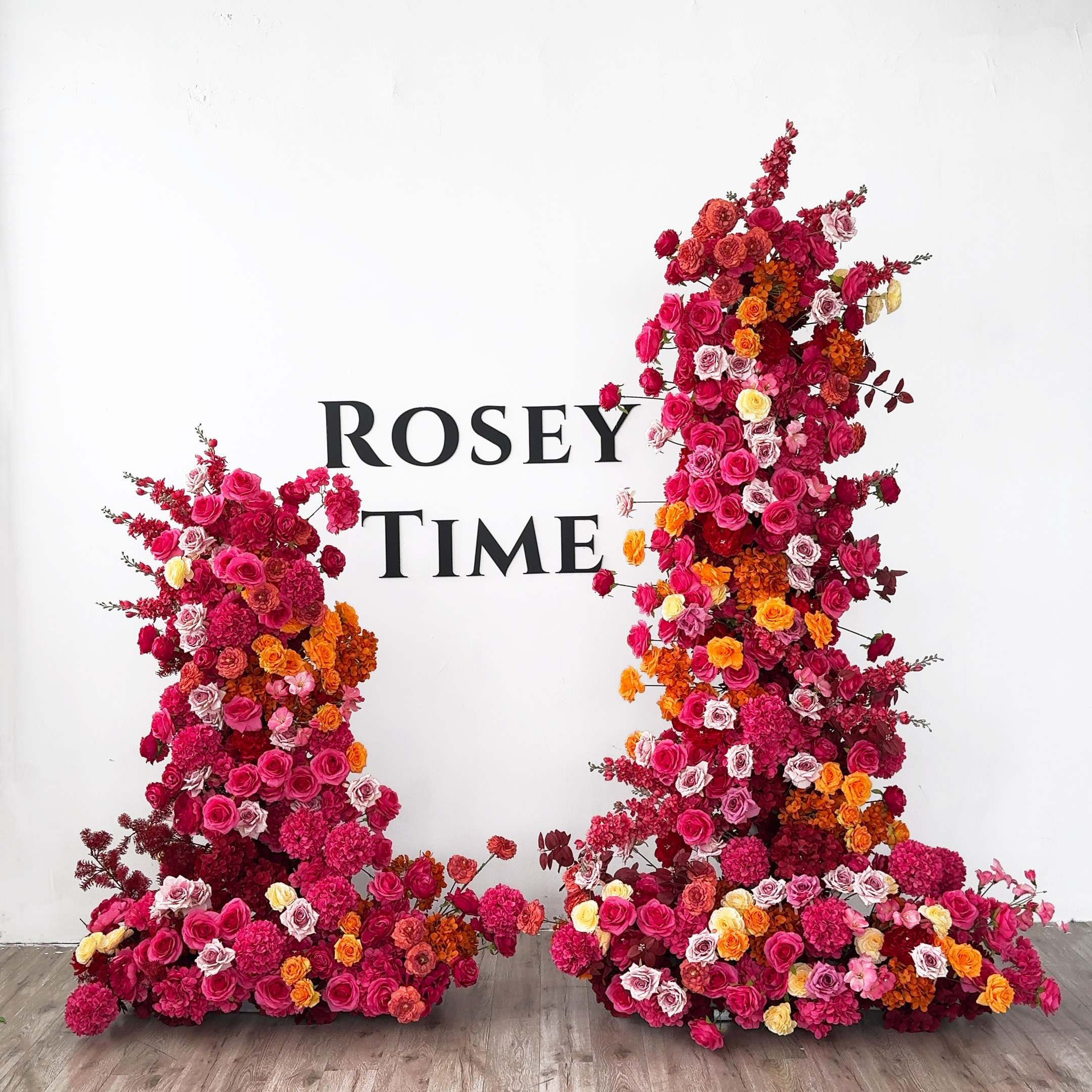 Roseytime Hot Pink Flower Pillars #RTP080