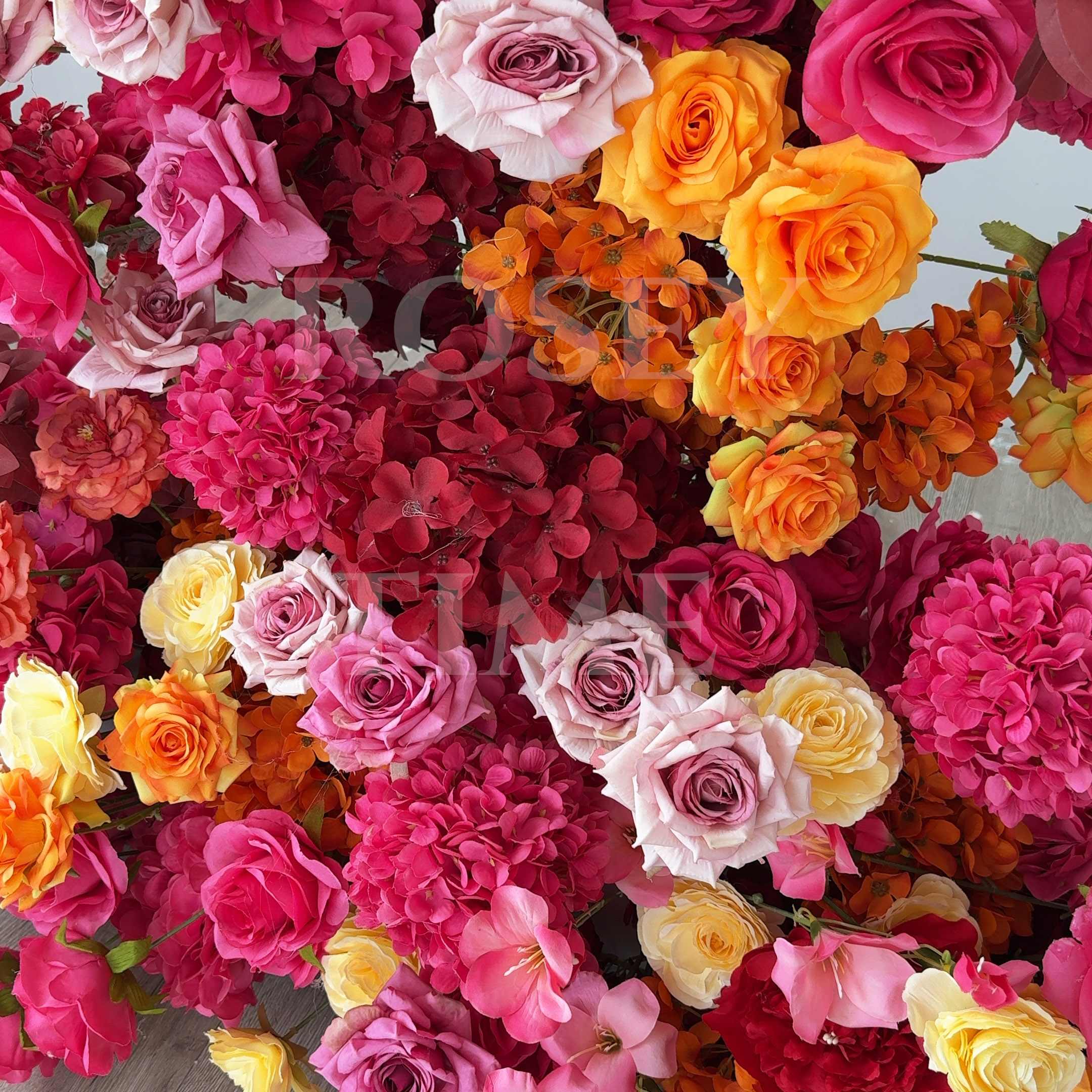 Roseytime Hot Pink Flower Pillars #RTP080