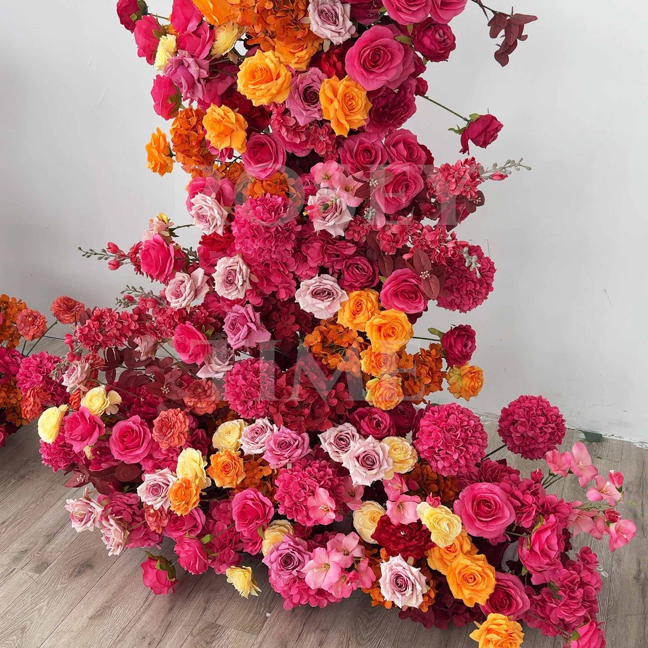 Roseytime Hot Pink Flower Pillars #RTP080