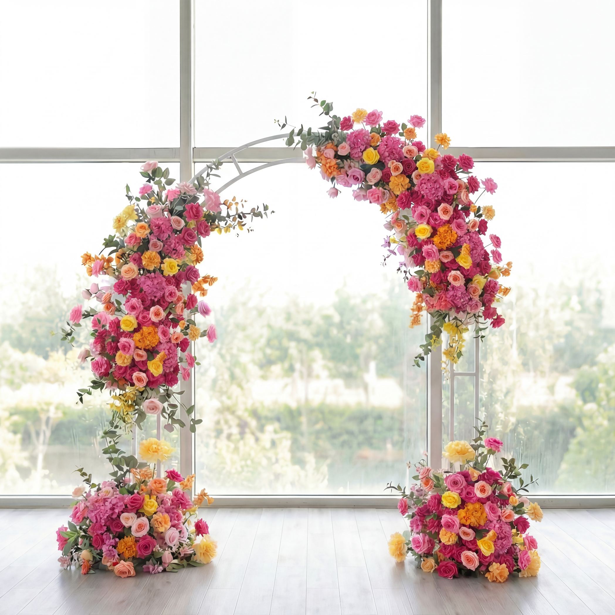 Roseytime Hot Pink Flower Set Flower Arch Arrangement #RTA464