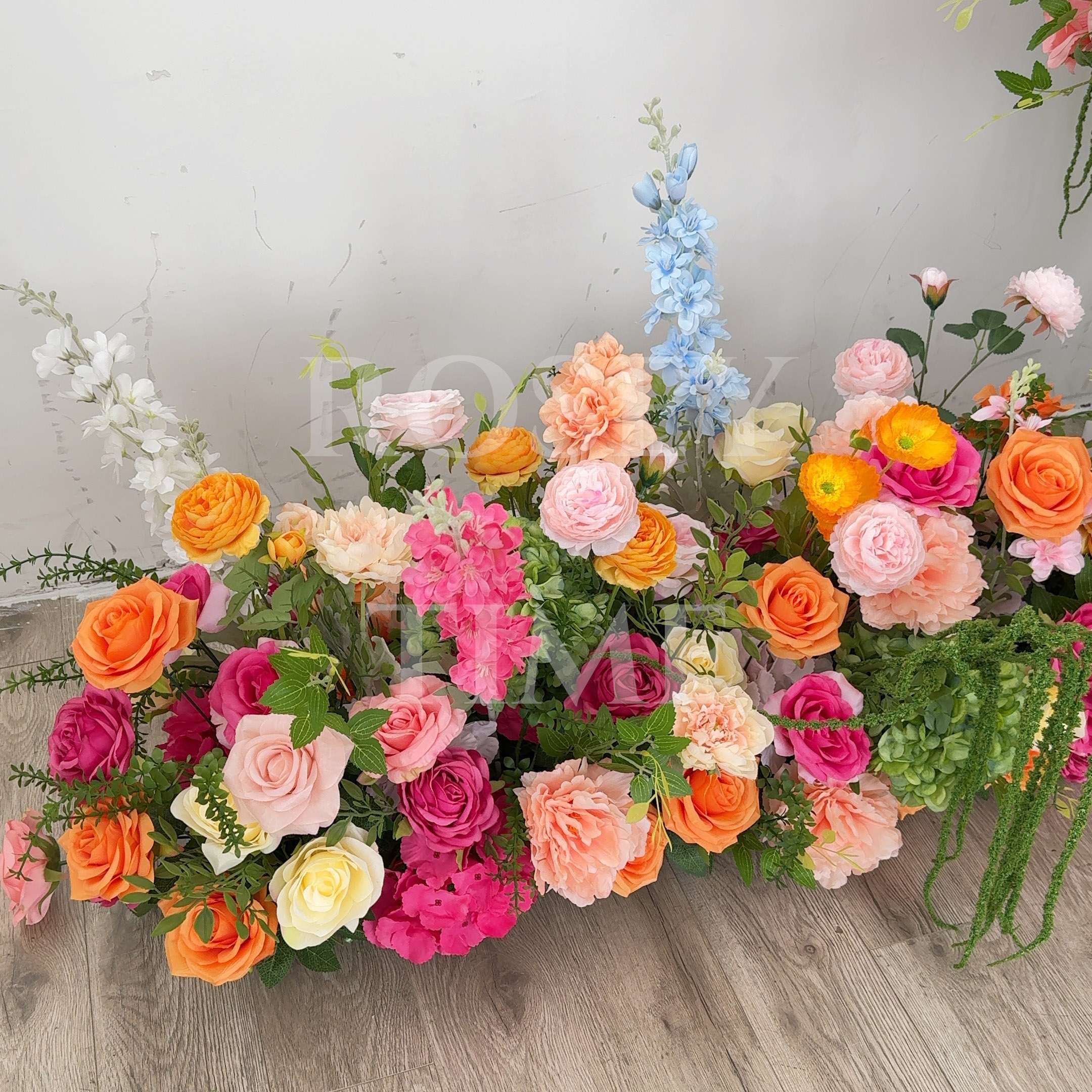 Roseytime Lush Frenzy Flower Floor Flower Wedding Aisle Arrangement #RTF010