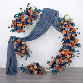 Roseytime Orange&Blue Flower Set Flower Arch Arrangement #RTA036