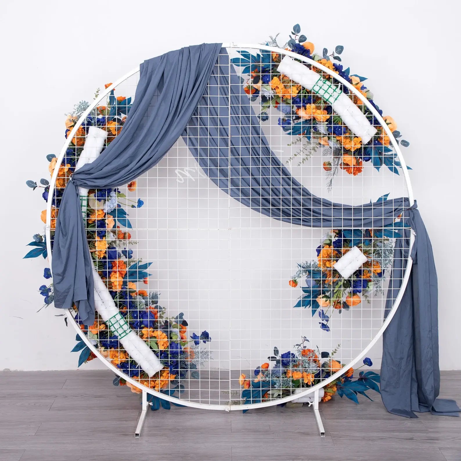 Roseytime Orange&Blue Flower Set Flower Arch Arrangement #RTA036