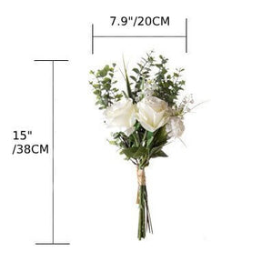 Roseytime White Loose Flower Set Centerpiece Flower Bouquet #LS005