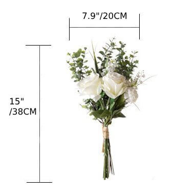 Roseytime White Loose Flower Set Centerpiece Flower Bouquet #LS005