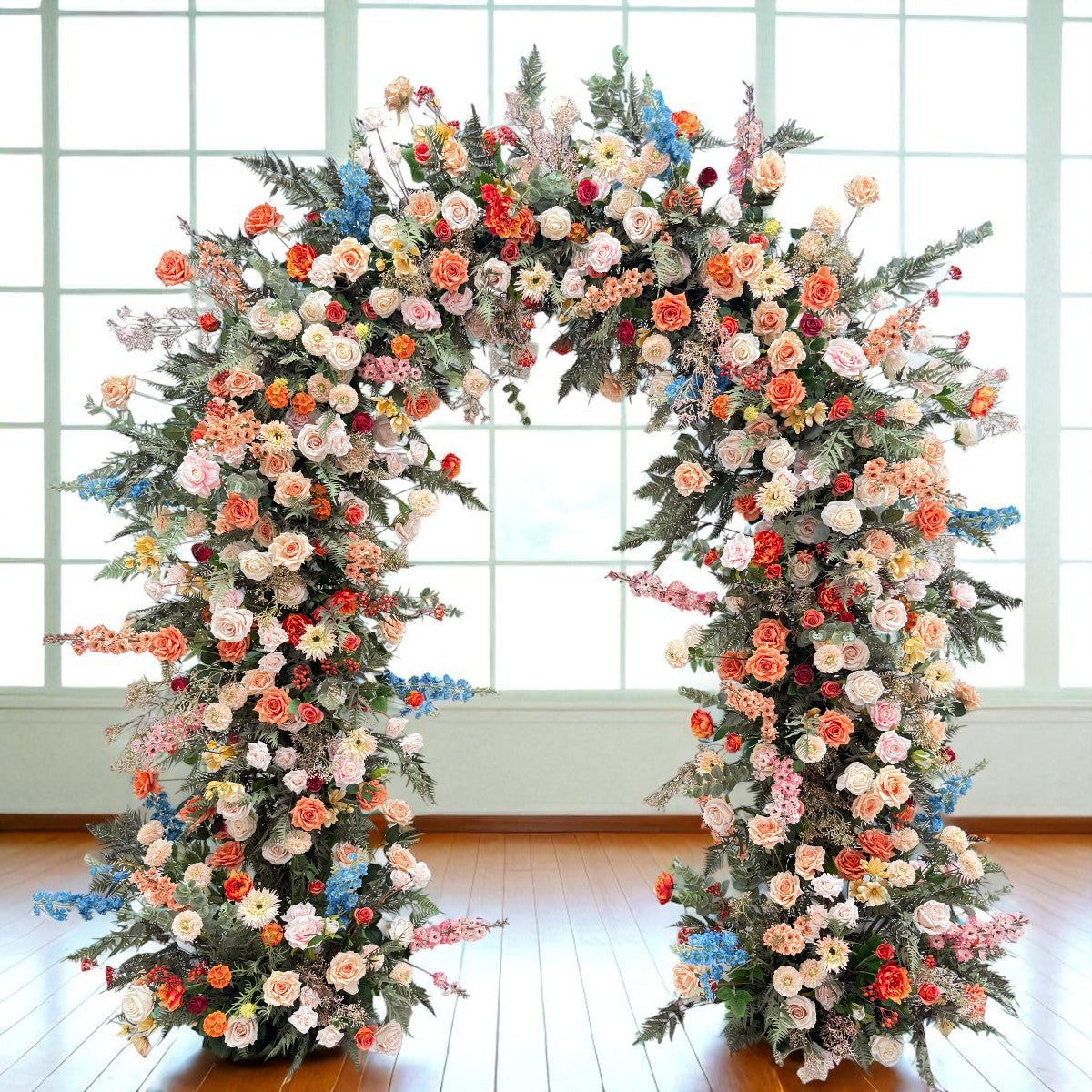 B1-G1-Sale: Orange Flower Arch n-shape Round Arch #RTA127