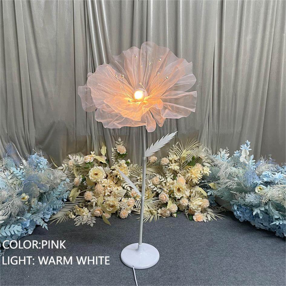 Roseytime Luminous Organza Flower Floor Lamps