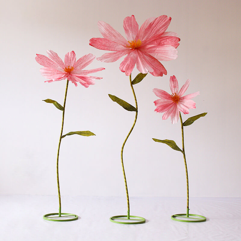 Roseytime Giant Daisy Fowers Set of 3