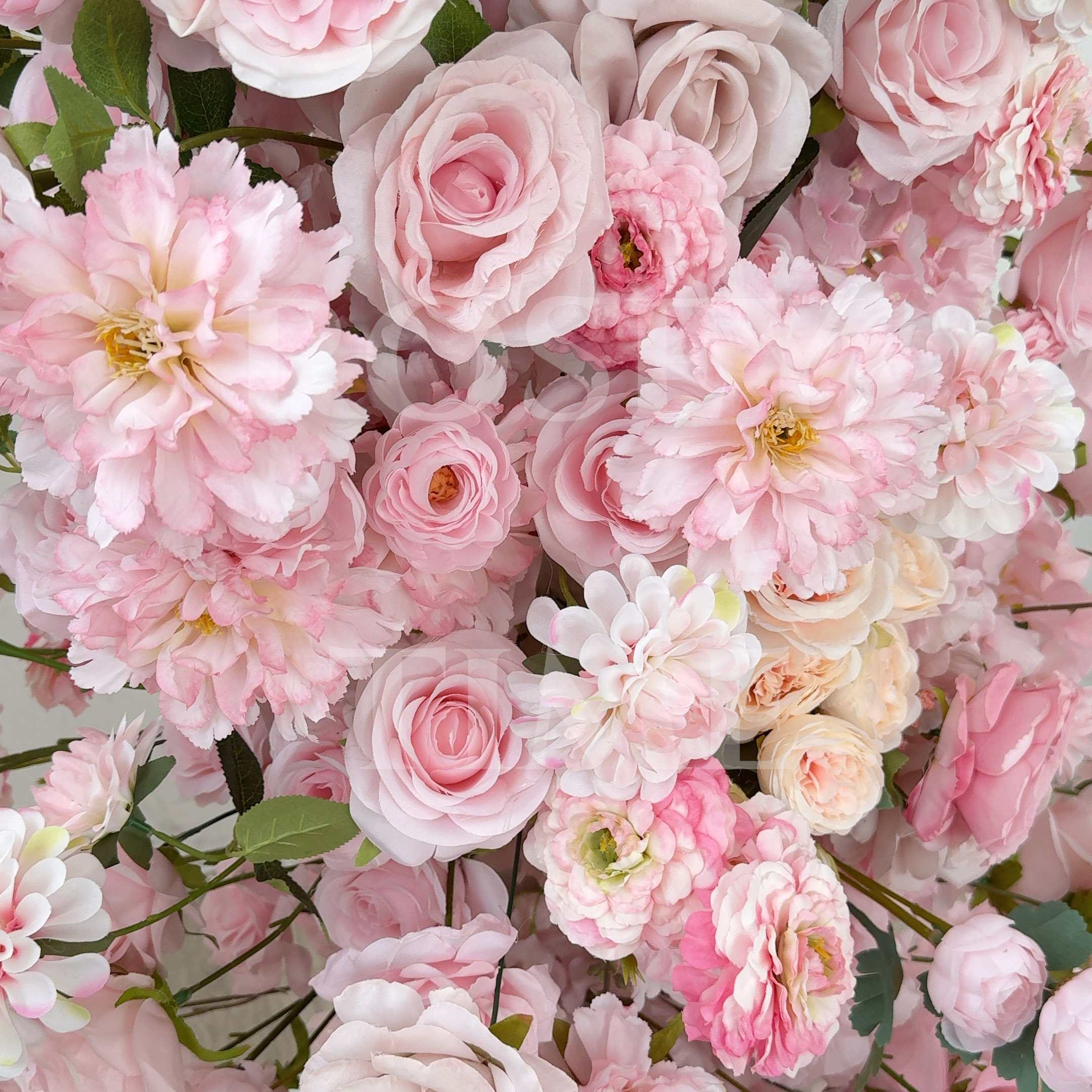 Roseytime 2026 Pink Flower Pillars Arch with Frame #RTP093