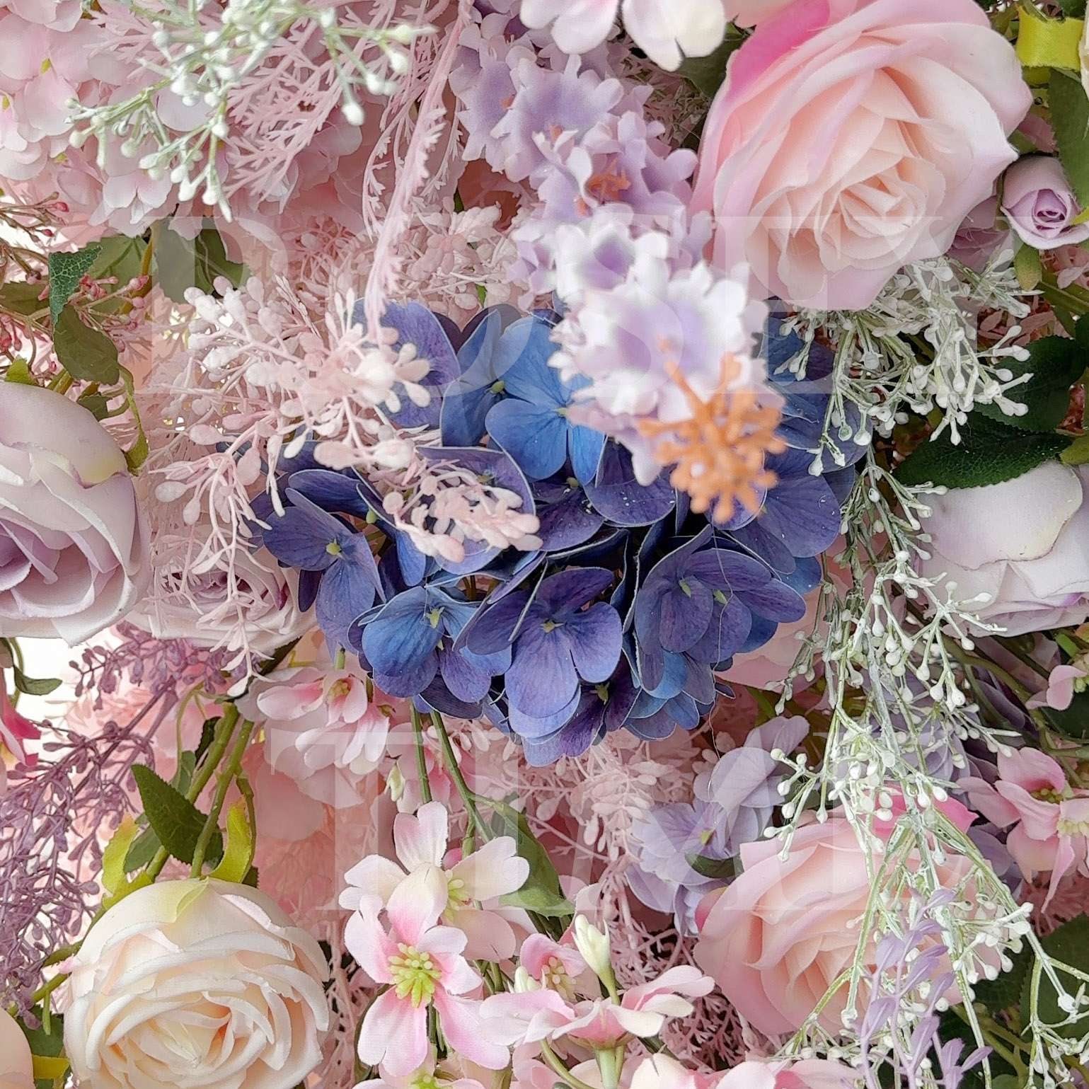 RoseyTime Dusty Purple&Pink Flower Arch n-shape Round Arch #RTA113