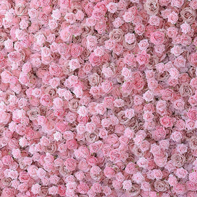 Roseytime 5D Pink Flower Wall Roll Up Fabric Back #RTW174