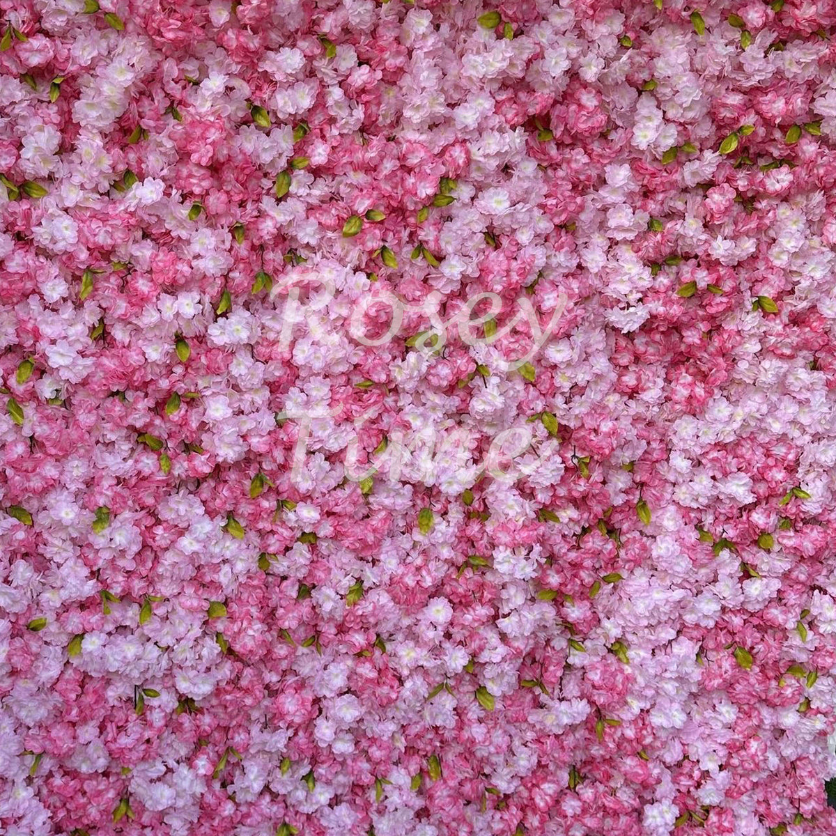 Roseytime 5D Pink Cherry Blossoms Flower Wall Roll Up Fabric Back #RTW200