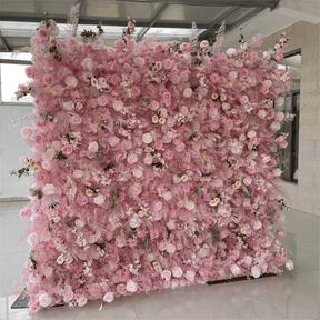 💥BF SALE: 5D Pink Flower Wall Roll Up Wall #RTW047