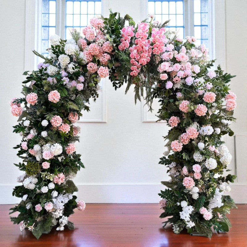 B1G1 sale- Pink Greenery Arch n-shape Round Arch #RTA154