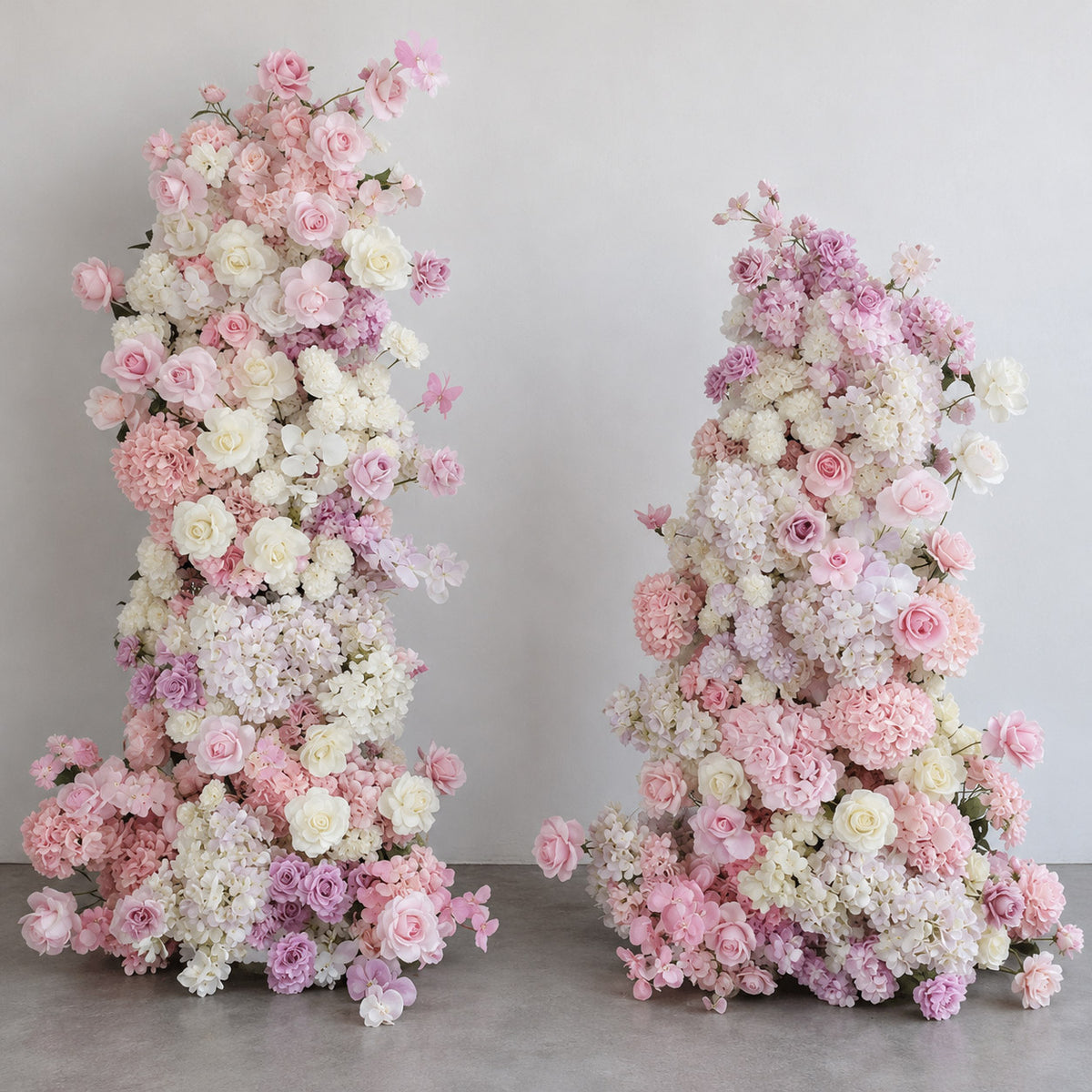 💥B1G1: Sale Blush Pink with Lilac Flower Pillars Arch with Frame #RTP224