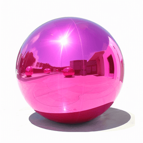 Roseytime Hot Pink Big Shiny Inflatable Ball Reusable Giant Balloon Set