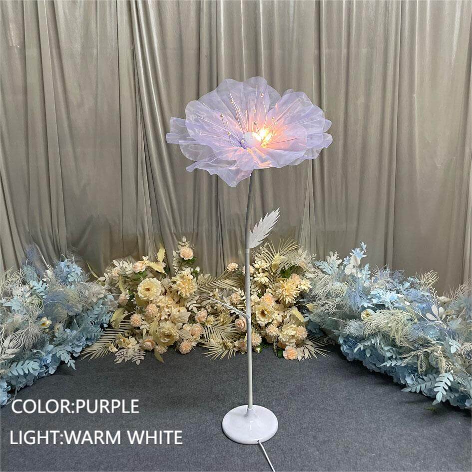 Roseytime Luminous Organza Flower Floor Lamps