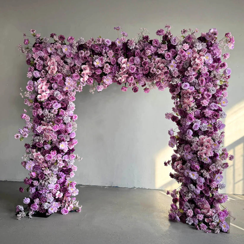 💥BF-Sale: Purple Square Flower Arch Fabric Back #RTA017