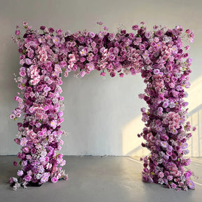 💥BF Sale: Purple Square Flower Arch Fabric Back #RTA017