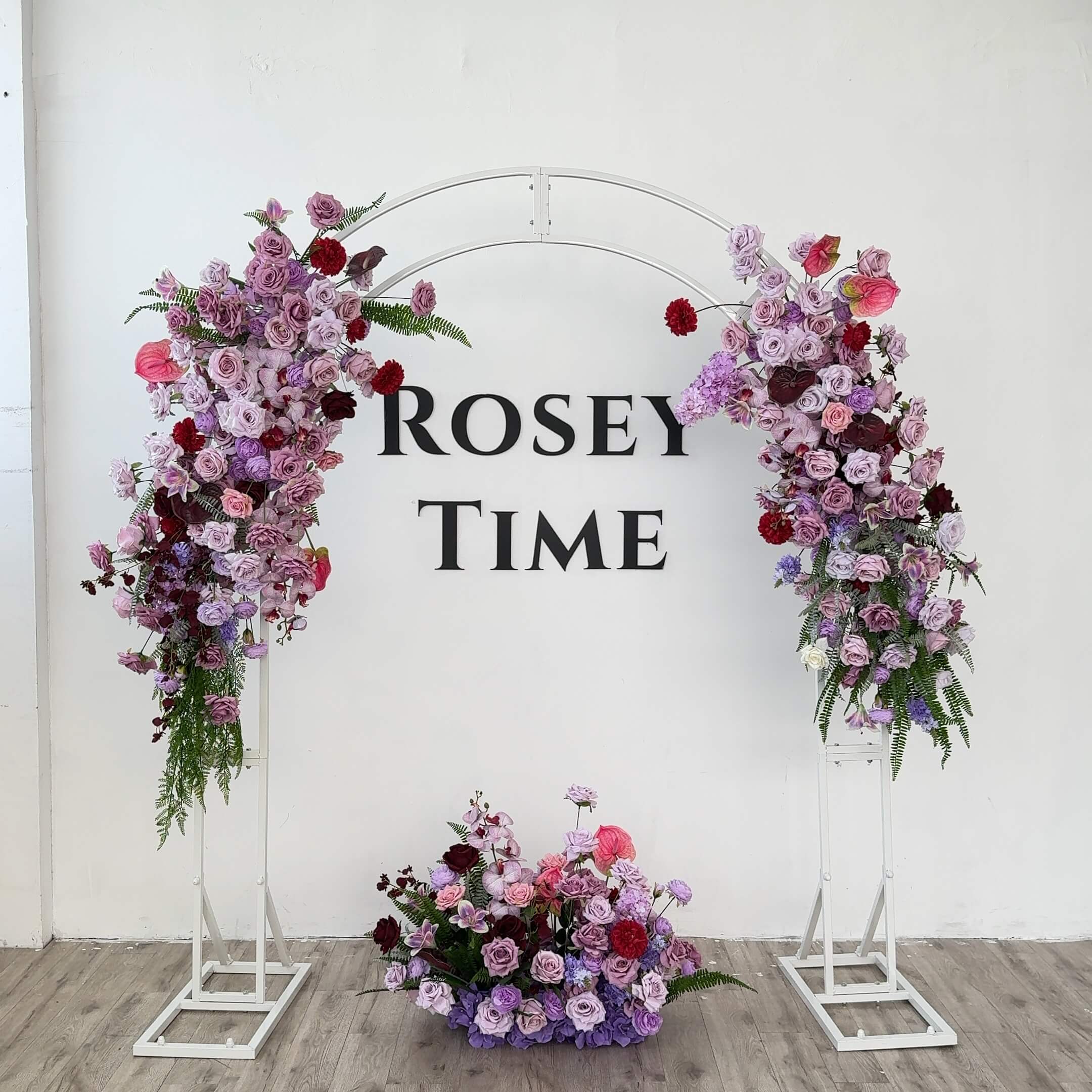 Roseytime Purple Flowers Set Party Flower Arrangement Set #RTA027