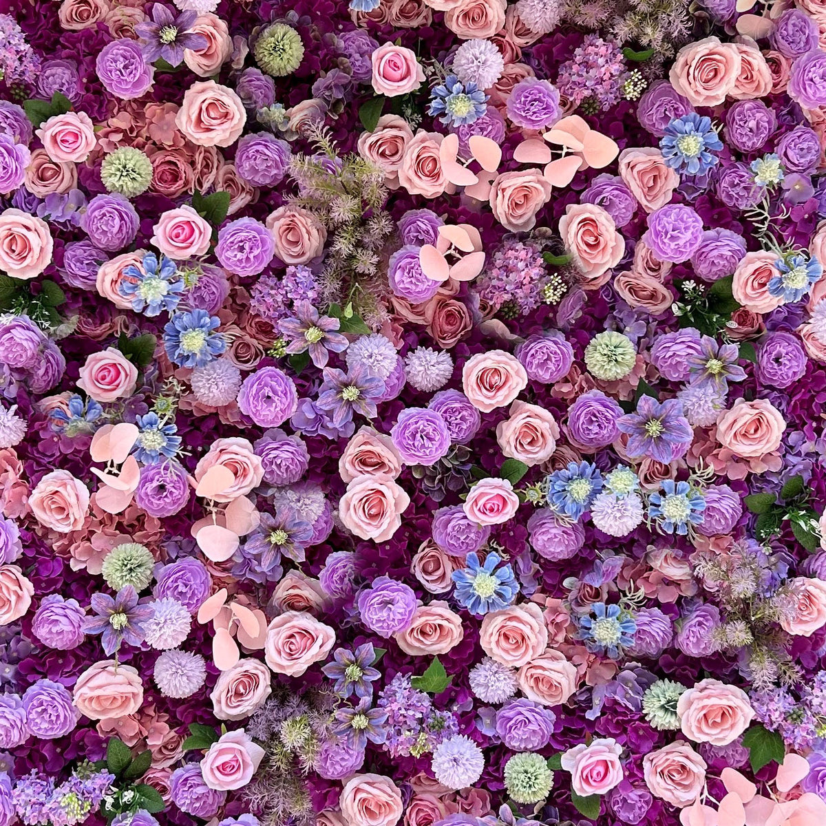 Roseytime 3D Flower Wall Purple Backdrop Rolling Up #RTW160