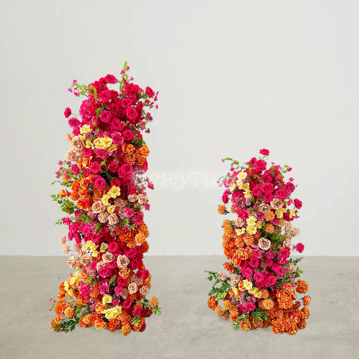 Roseytime Flower Pillars Set with Frame #RTP040